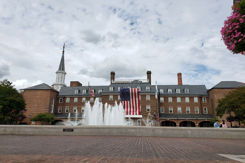 City hall in Alexandria, Virginia, is seen. (WTOP/Colleen Kelleher)
