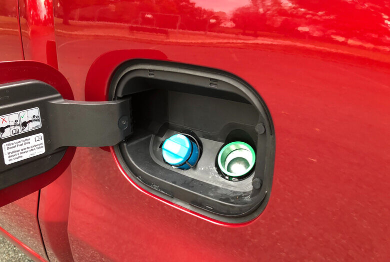 <p style="text-align: left;">There's just a slight amount of that diesel clatter that declares, "This isn't a normal gas engine." (WTOP/Mike Parris)</p>