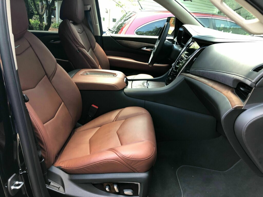 A leather lined interior is a comfortable place to pass the miles.