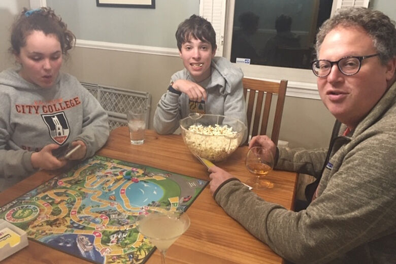 Playing board games is one way families are avoiding boredom.
