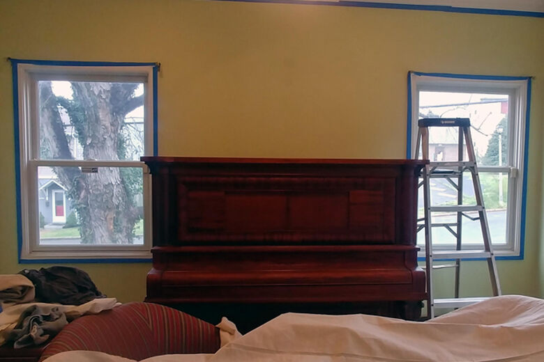Many people in the area are taking this time to treat the inside of their homes to a fresh coat of paint.
