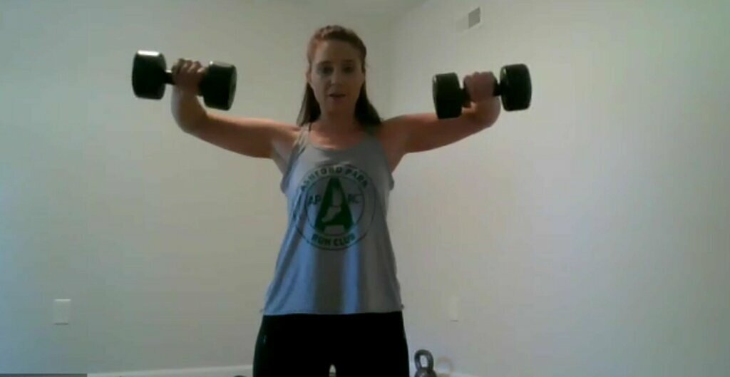Kim Miller has taken her personal training virtual.