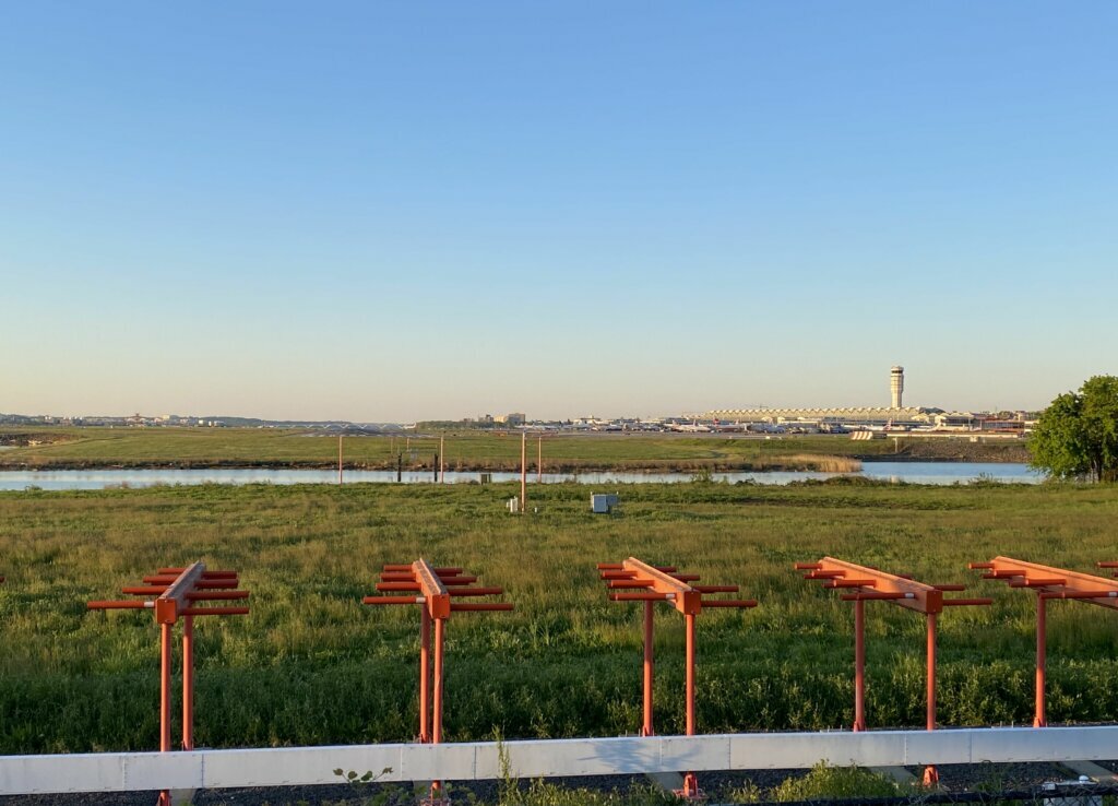 "I went over to National Airport, and I just sat where you'd sit in (the spot with) planes flying overhead every 30 seconds as they were landing and taking off. And I saw, I think, one plane take off in a half-hour that I was there. (I) didn't see any movement on the runways or anything, and it was just crazy, " Kevin Brennan said. (Courtesy Kevin Brennan)