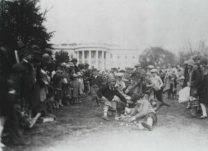 EasterEggRoll KidsonSouthLawn Courtesy Library Of Congress
