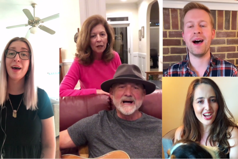 Alexandria Couple putting on concert