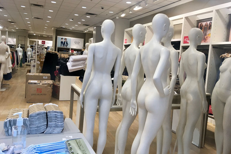 Mannequins inside Ann Taylor's LOFT store. Photo courtesy Dorothy Gundy.