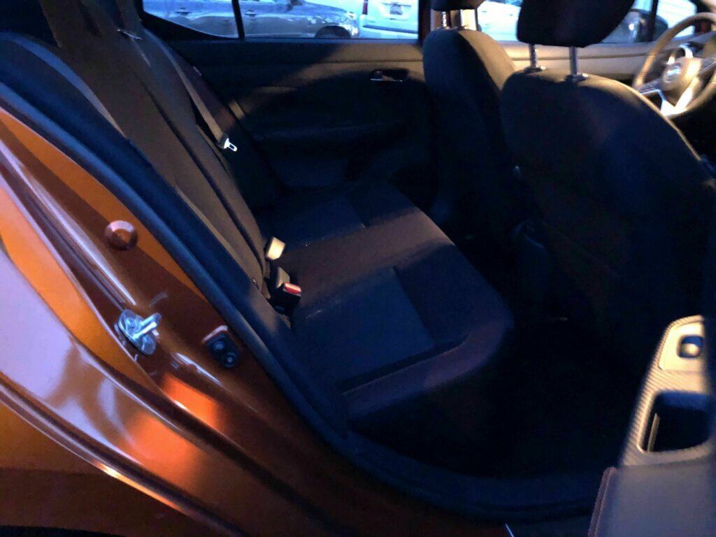 The back seat is a little tight for taller riders. (WTOP/Mike Parris)
