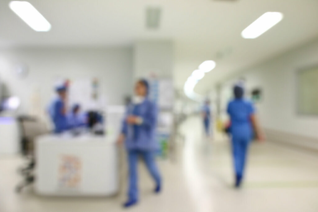 Hospital blurry background