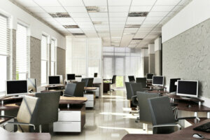 Modern office open space interior design