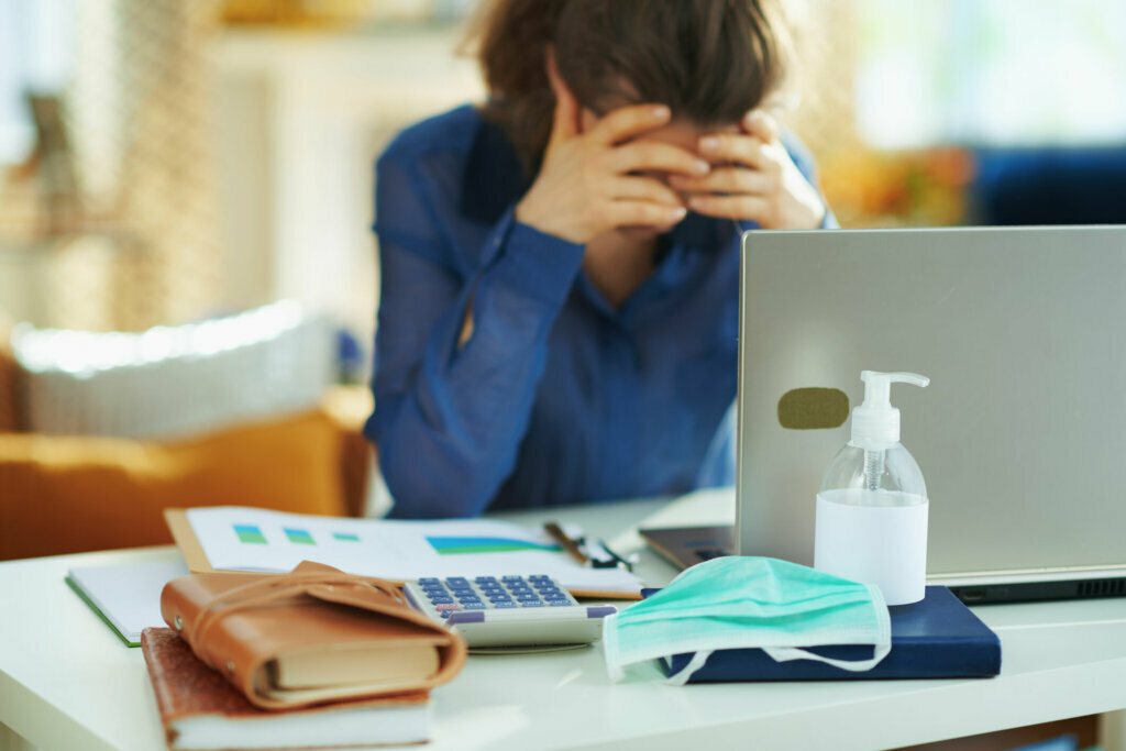Stressed woman