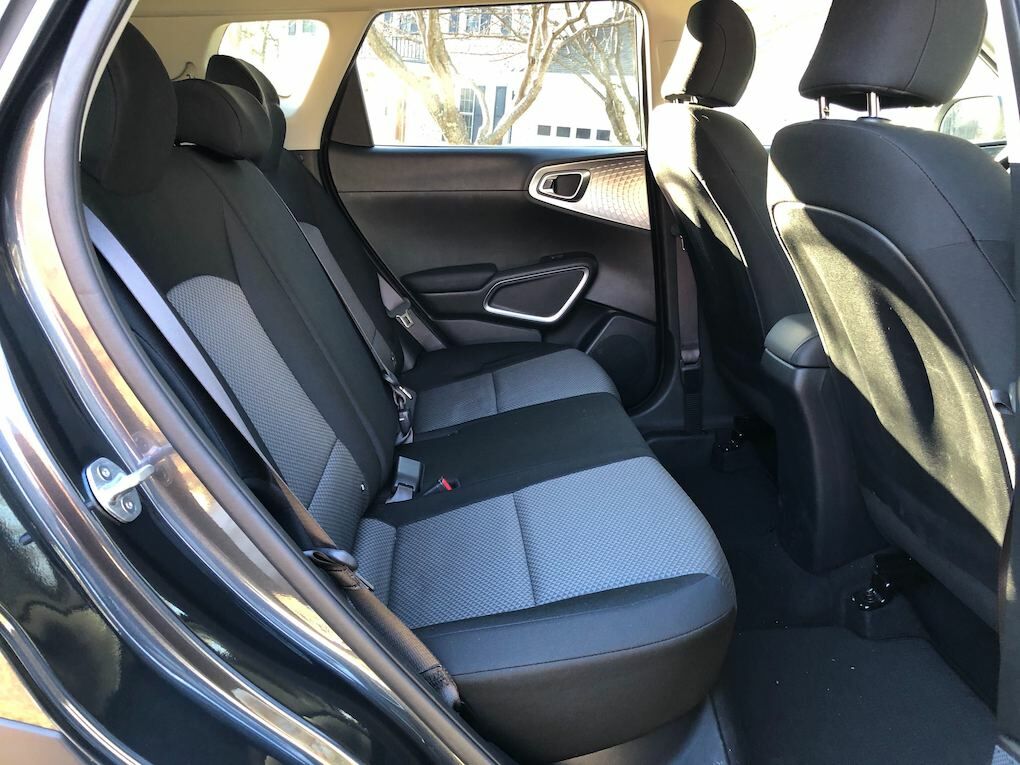 Space is a big plus in the little crossover. Even the back seat is usable for adults, thanks to its boxy style.