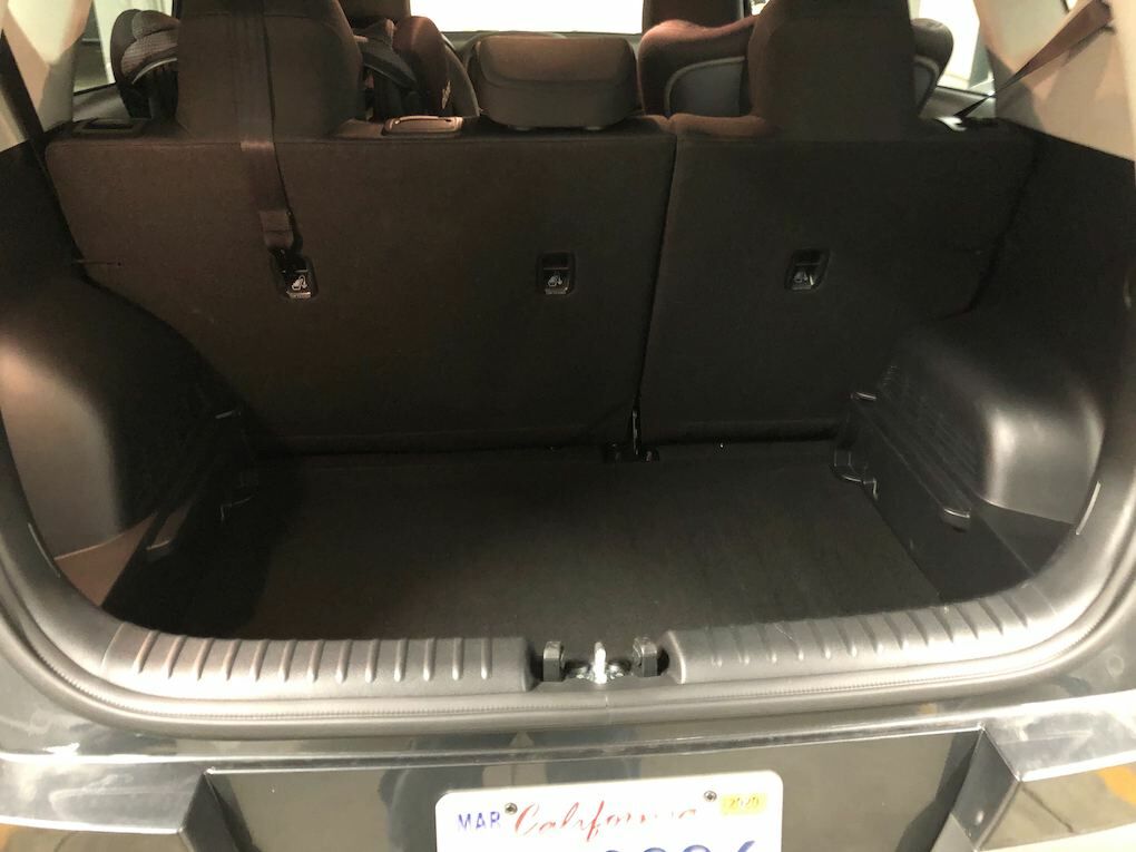 The rear cargo space is actually bigger than expected.