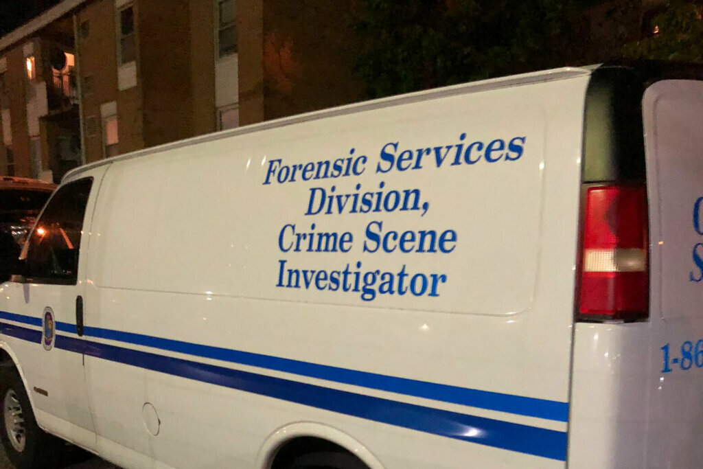 Prince George's County crime scene investigator van