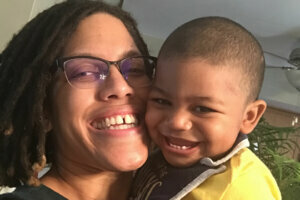 Atheia Penafiel with son Alec