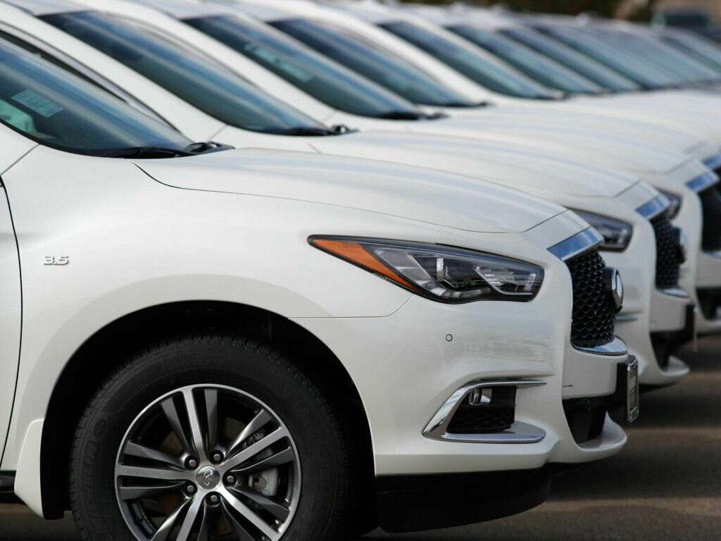 The 2020 Infiniti QX60 SUV is available with 0% financing for six years. (AP Photo/David Zalubowski)