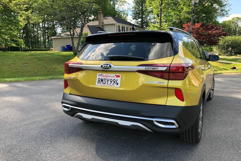 The smaller crossover class is seeing big gains lately, with compact crossovers growing bigger and more expensive. The Kia Seltos fares well. (WTOP/Mike Parris)