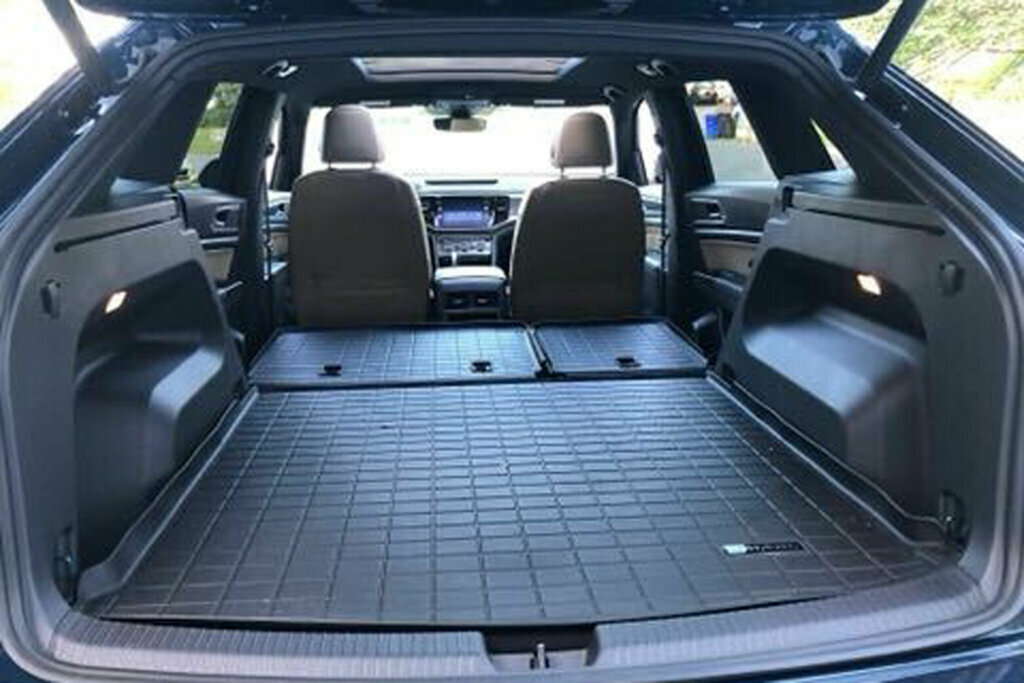 The 2020 VW Atlas Cross Sport's cargo area is very large. (WTOP/Mike Parris)