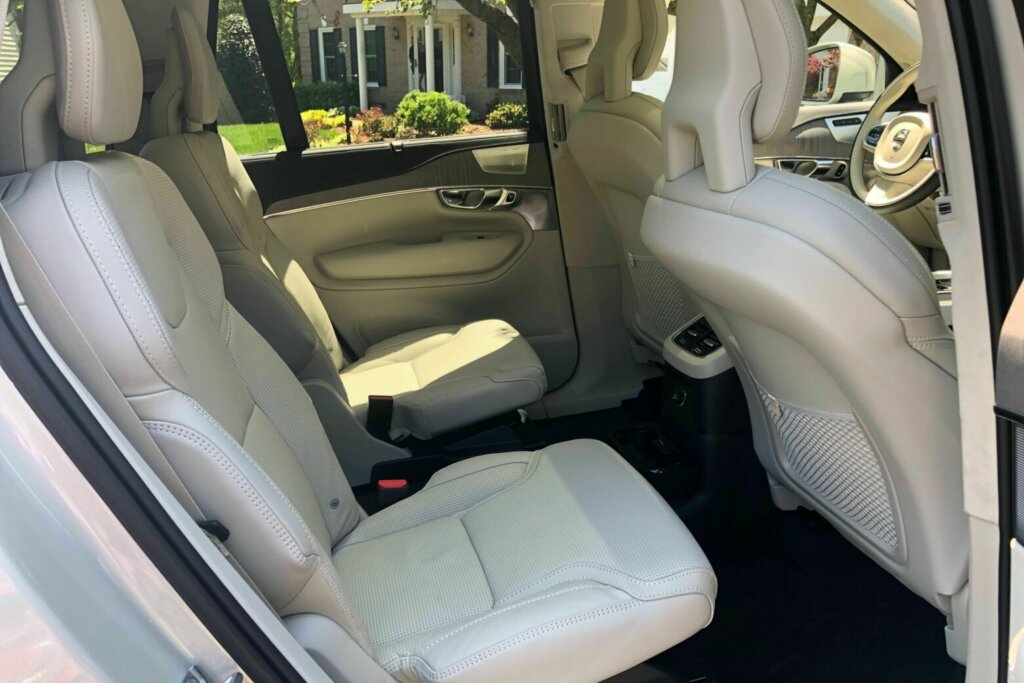 New for 2020: second-row captain's chairs. They cut capacity, but the third row is easy to get to. (WTOP/Mike Parris)