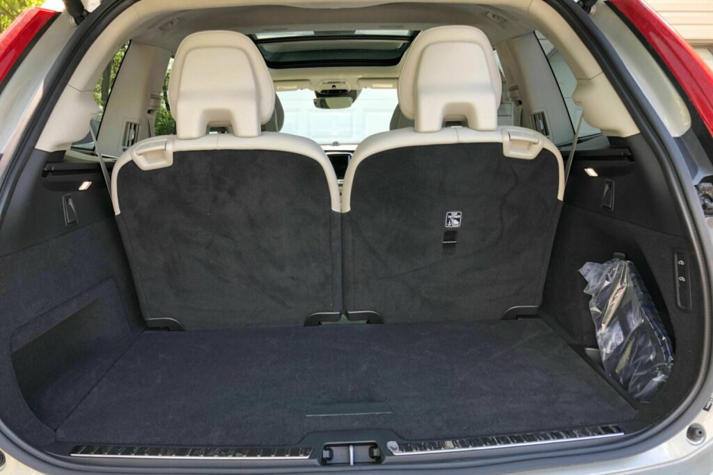 There is space in back, even with the third row of seats in use. (WTOP/Mike Parris)