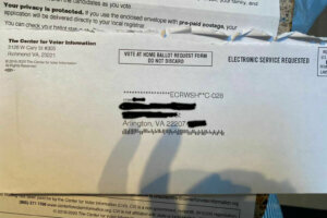 Some people in Virginia were mailed absentee ballot applications that they did not ask for.