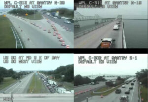 Heavy traffic at the Bay Bridge on Friday