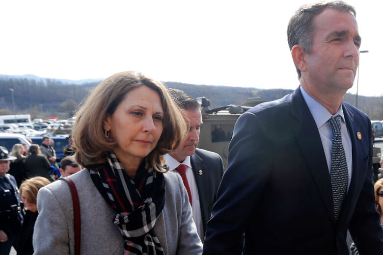 Virginia Gov. Ralph Northam Attends Funeral For State Trooper