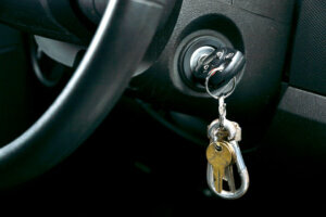 Car keys in the ignition