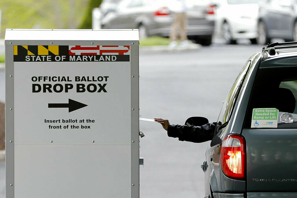 Virus Outbreak Maryland Election