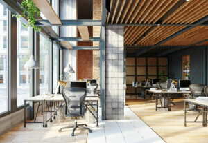 Contemporary loft office