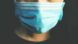 Everyone must wear a respirator before leaving the house to protect against Covid 19's virus and germs.