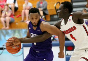 Grand Canyon's Isiah Brown and Illinois STate's Abdou Ndiaye