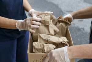 School District Distributes Meals To Students During COVID 19 Pandemic