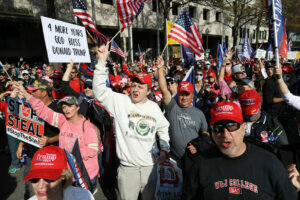 Pro Trump Right Wing Groups Hold "Million MAGA March" To Protest Election Results