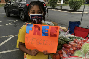 The work Lyric Lucas does to help her community makes her a WTOP Top Kid. (Courtesy Lyric's Garden Club)