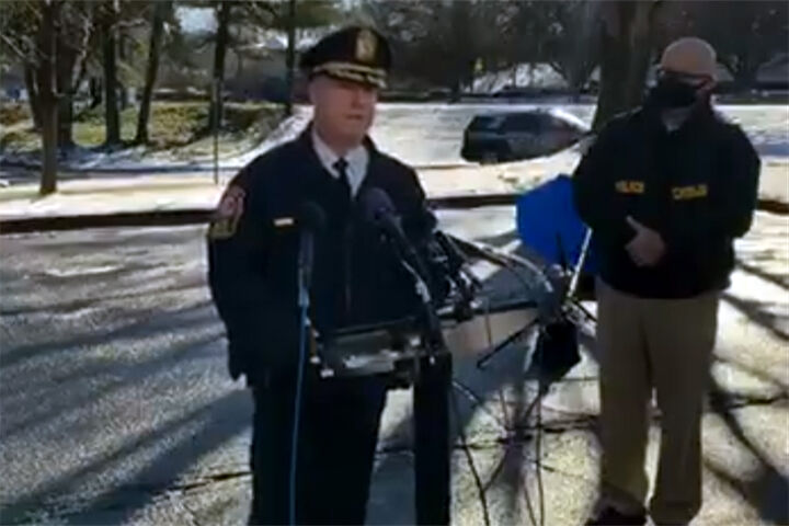 Fairfax Police Chief Edwin C. Roessler Jr. briefs the press on Thursday's shooting.