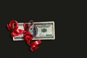 Money as a gift– stock image