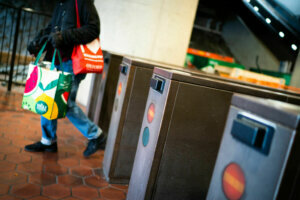 Metro fare gate