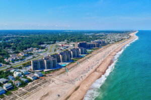 The shoreline of Bethany Beach, Delaware, is seen. (Courtesy Leslie Kopp Group)