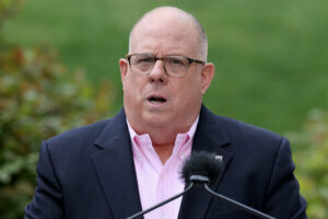 Maryland Gov. Larry Hogan Holds His Daily Press Conference On State's COVID 19 Response