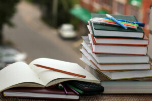 Pen pencil study textbooks