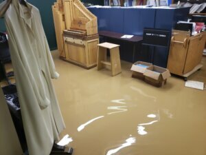Religion Flooded Church