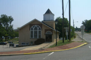 Ebenezer Baptist Church and marker