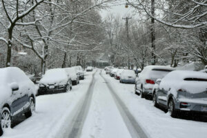 Some small residential streets in Northwest D.C. are now plow able with close to 3 new inches of snow since the nor’easter encore began.