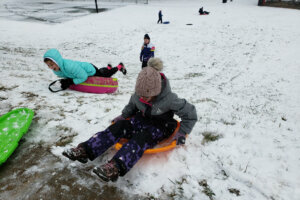 Sledding snowCKE