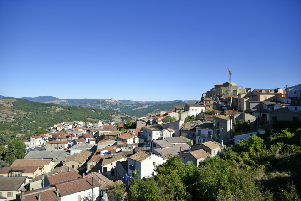 The old town of Laurenzana, Italy.