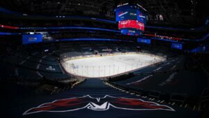 Original Caps broadcaster first "fan" back at Capital One Arena
