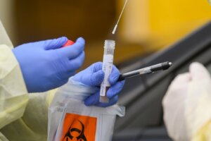 Coronavirus Drive Thru Testing Penn State Health Saint Joseph