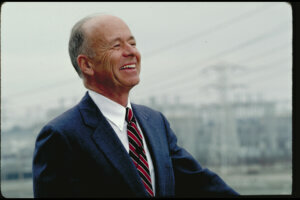 Steven Bechtel Jr. in 1983 during a visit to one of the company’s job sites.