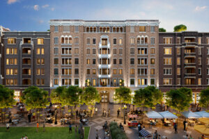 The Chevy Chase Lake development, a joint venture between Bozzuto and Chevy Chase Land Company, is at the intersection of Connecticut Avenue and Manor Road