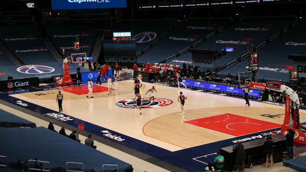 Wizards and Caps apply to allow fans at arena, but are being patient